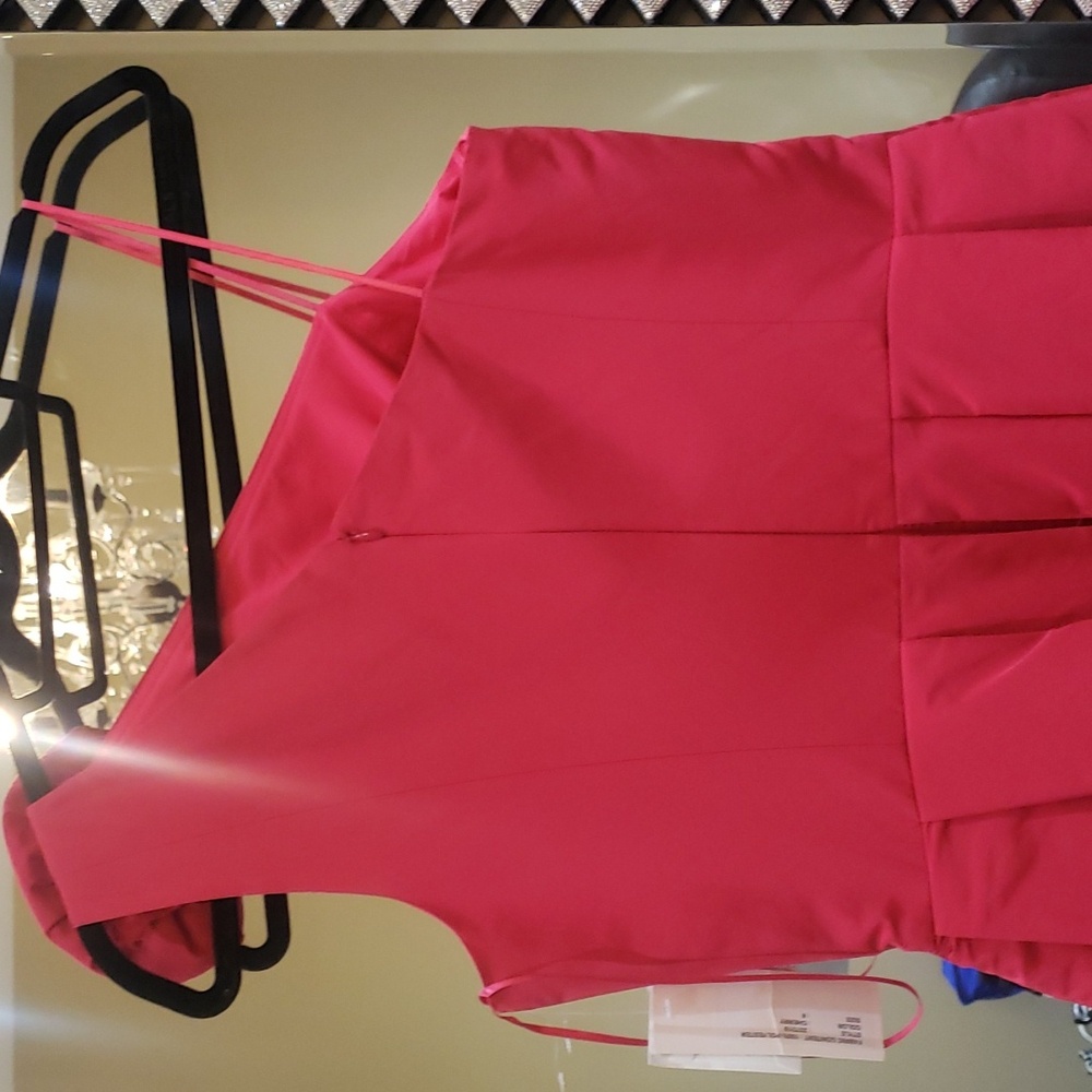 Nwt Teri Jon cherry dress size 8 - Picture 10 of 17
